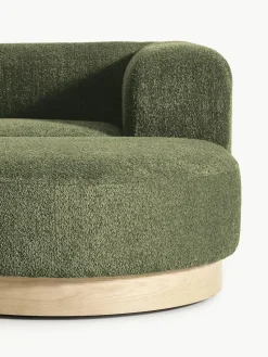 Modulaire hoekbank Natalie van teddy-bouclé
