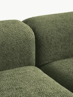 Modulaire hoekbank Natalie van teddy-bouclé