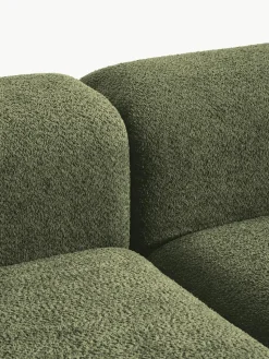 Modulaire hoekbank Natalie van teddy-bouclé