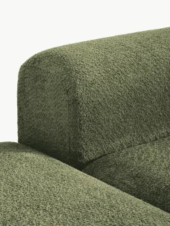 Modulaire hoekbank Natalie van teddy-bouclé