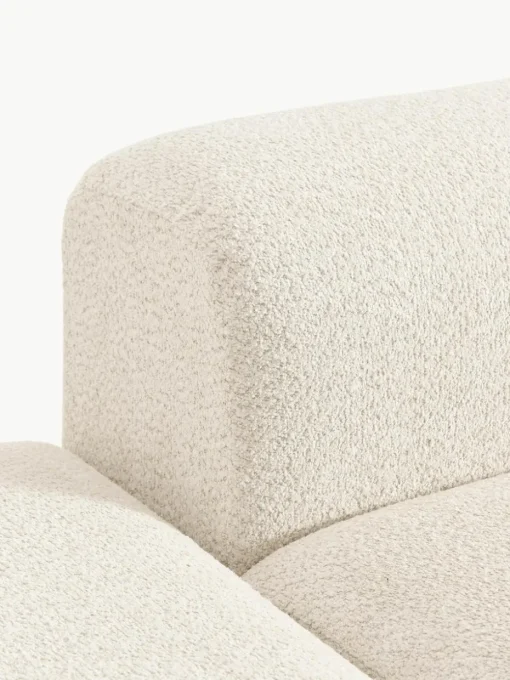 Modulaire hoekbank Natalie van teddy-bouclé