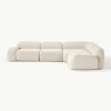 Modulaire hoekbank Wolke (4-zits) van bouclé