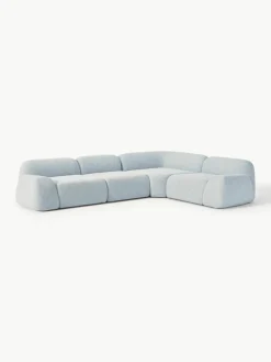 Modulaire hoekbank Wolke (4-zits) van bouclé