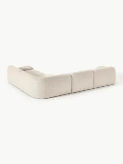 Modulaire hoekbank Wolke (4-zits) van bouclé
