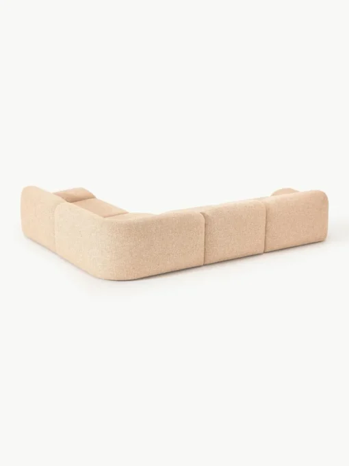 Modulaire hoekbank Wolke (4-zits) van bouclé