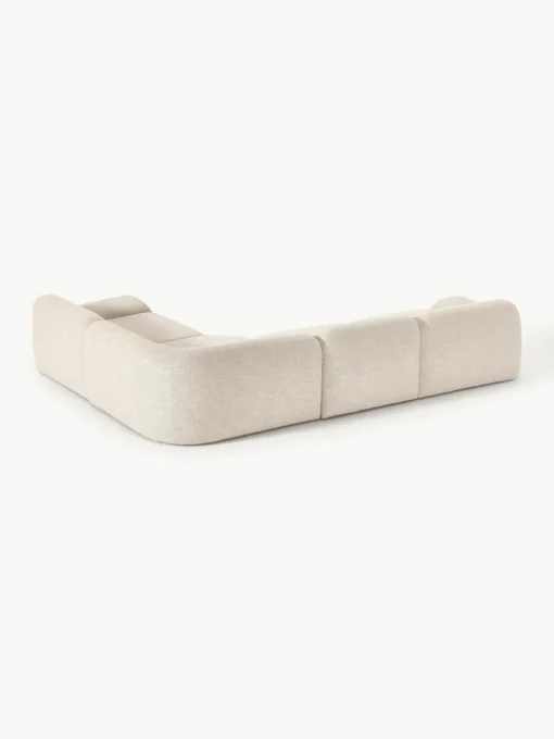 Modulaire hoekbank Wolke (4-zits) van bouclé
