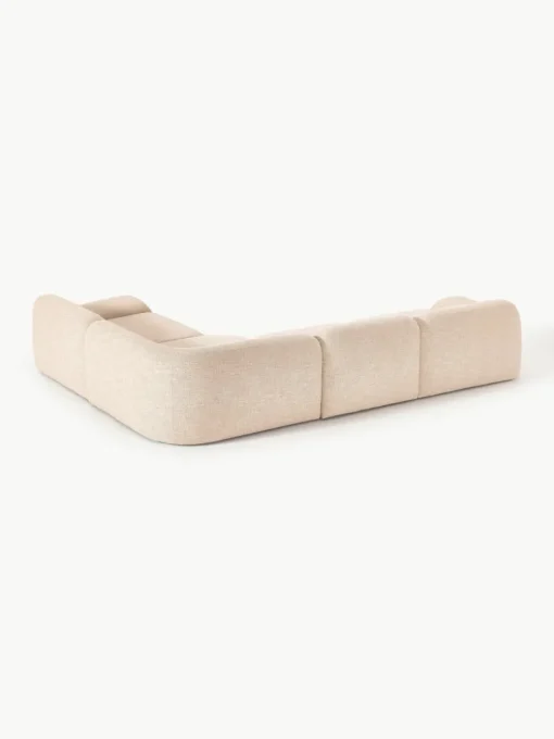 Modulaire hoekbank Wolke (4-zits) van bouclé