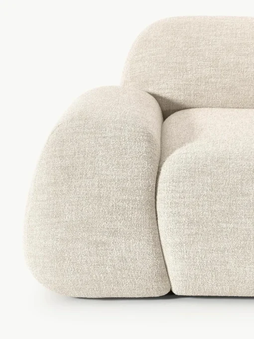 Modulaire hoekbank Wolke (4-zits) van bouclé