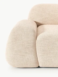 Modulaire hoekbank Wolke (4-zits) van bouclé