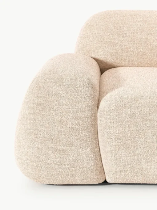 Modulaire hoekbank Wolke (4-zits) van bouclé