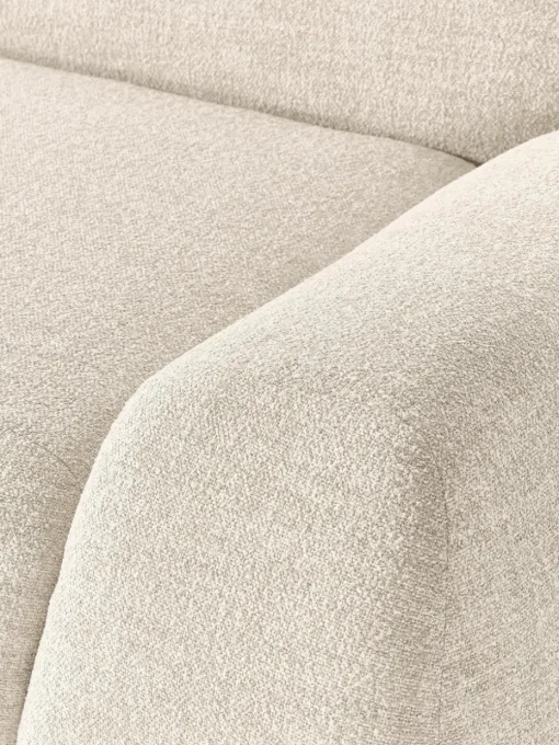 Modulaire hoekbank Wolke (4-zits) van bouclé