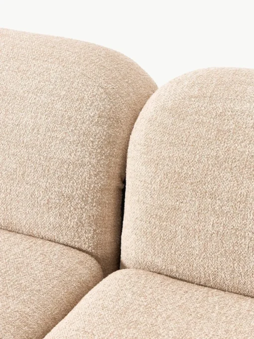 Modulaire hoekbank Wolke (4-zits) van bouclé