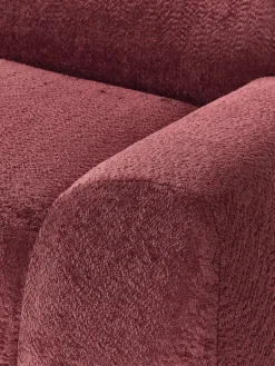 Modulaire hoekbank Wolke (4-zits) van teddy-bouclé