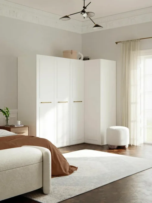 Modulaire hoekkast Charlotte, 215 cm breed, diverse varianten