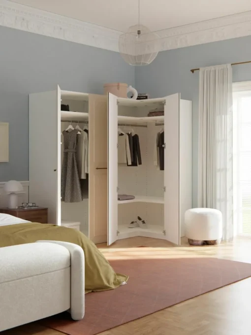 Modulaire hoekkast Charlotte, 215 cm breed, diverse varianten