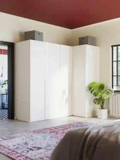 Modulaire hoekkast Leon, 215 cm breed, diverse varianten