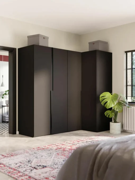 Modulaire hoekkast Leon, 215 cm breed, diverse varianten