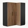Modulaire hoekkast Simone, 165 cm breed, diverse varianten