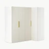 Modulaire hoekkast Simone, 215 cm breed, diverse varianten