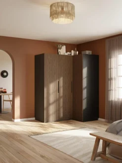 Modulaire hoekkast Simone, 165 cm breed, diverse varianten