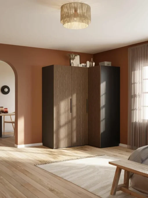 Modulaire hoekkast Simone, 165 cm breed, diverse varianten