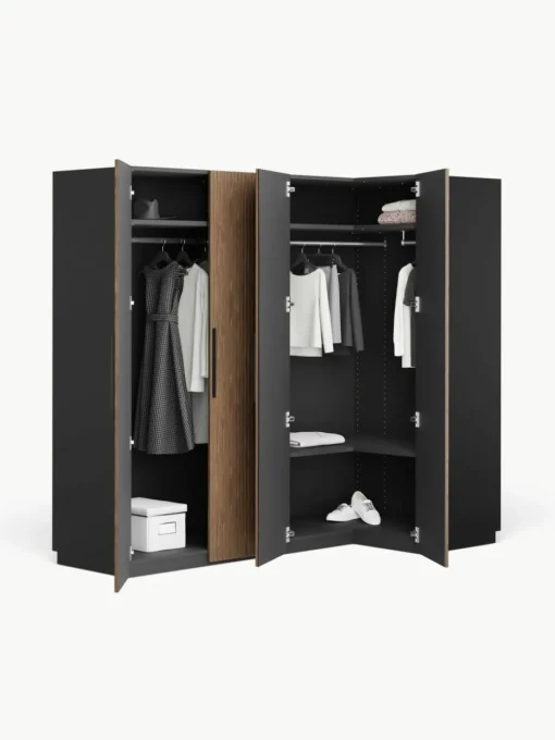 Modulaire hoekkast Simone, 215 cm breed, diverse varianten