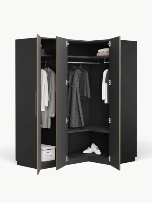 Modulaire hoekkast Simone, 165 cm breed, diverse varianten