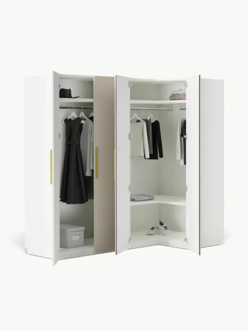 Modulaire hoekkast Simone, 215 cm breed, diverse varianten