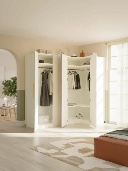 Modulaire hoekkast Simone, 215 cm breed, diverse varianten