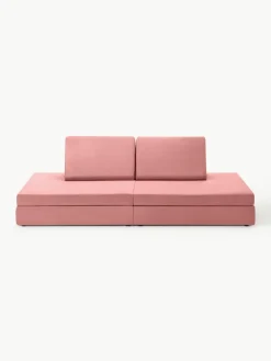 Modulaire kinderbank Mila van fluweel, handgemaakt