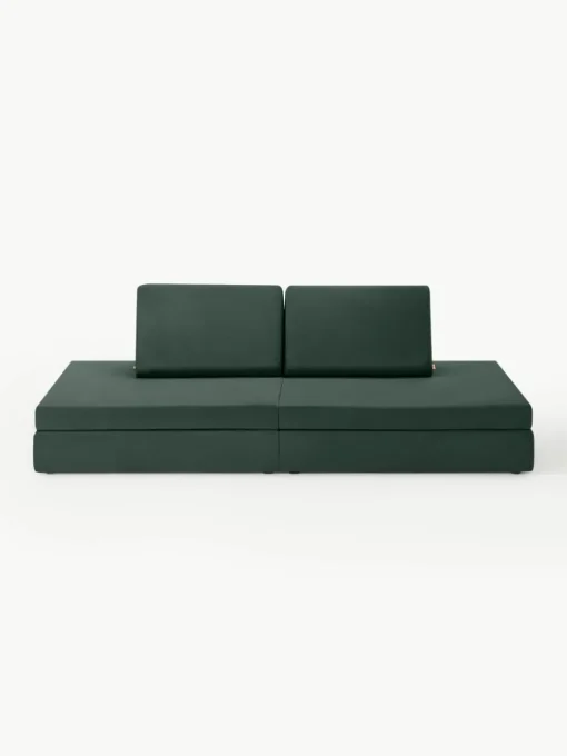 Modulaire kinderbank Mila van fluweel, handgemaakt