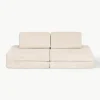Modulaire kinderbank Mila van corduroy, handgemaakt