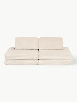Modulaire kinderbank Mila van corduroy, handgemaakt