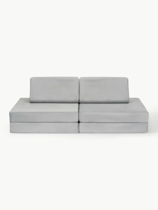 Modulaire kinderbank Mila van fluweel, handgemaakt