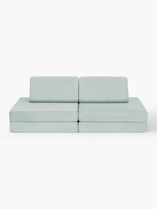 Modulaire kinderbank Mila van fluweel, handgemaakt