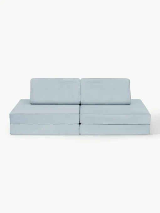 Modulaire kinderbank Mila van fluweel, handgemaakt