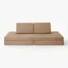 Modulaire kinderbank Mila van corduroy, handgemaakt