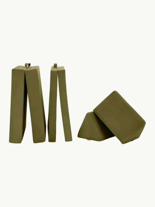 Modulaire kinderbank Mila van fluweel, handgemaakt