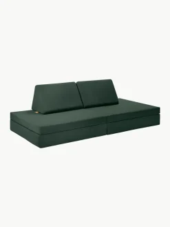 Modulaire kinderbank Mila van fluweel, handgemaakt