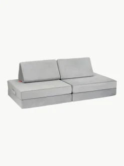Modulaire kinderbank Mila van fluweel, handgemaakt