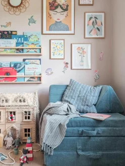 Modulaire kinderbank Mila van corduroy, handgemaakt