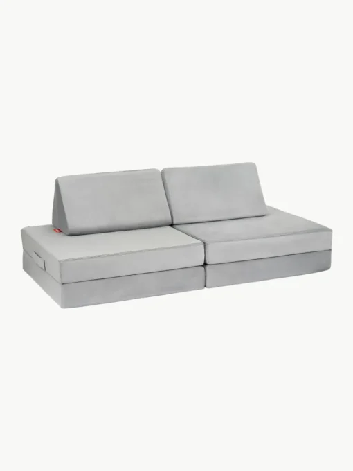 Modulaire kinderbank Mila van fluweel, handgemaakt