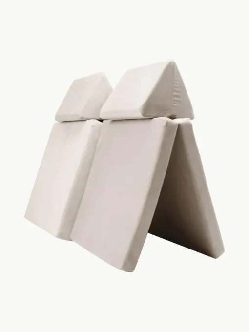 Modulaire kinderbank Mila van fluweel, handgemaakt