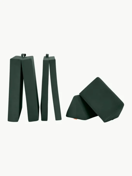 Modulaire kinderbank Mila van fluweel, handgemaakt