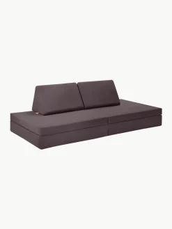 Modulaire kinderbank Mila van fluweel, handgemaakt