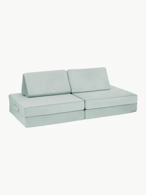 Modulaire kinderbank Mila van fluweel, handgemaakt
