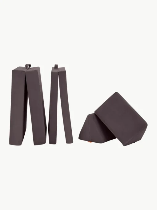 Modulaire kinderbank Mila van fluweel, handgemaakt