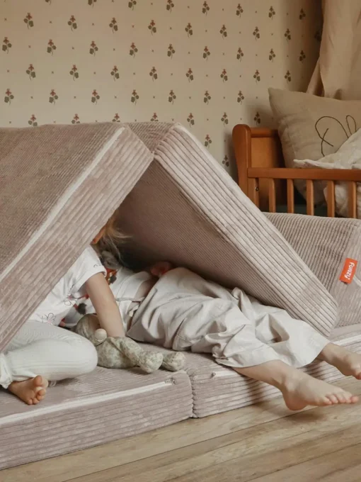 Modulaire kinderbank Mila van corduroy, handgemaakt