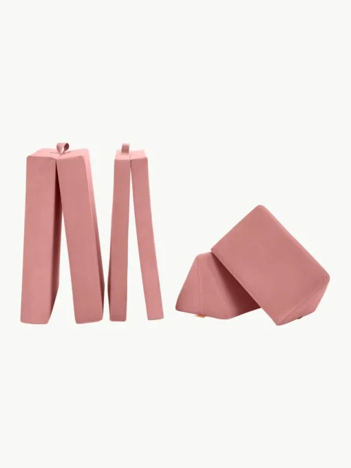Modulaire kinderbank Mila van fluweel, handgemaakt