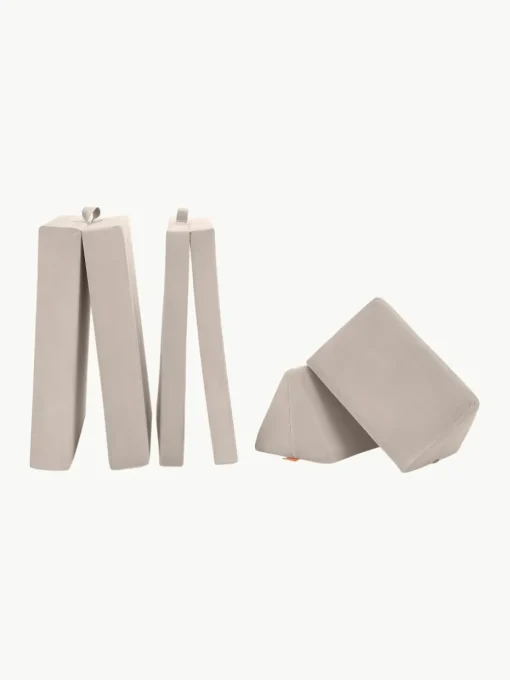Modulaire kinderbank Mila van fluweel, handgemaakt